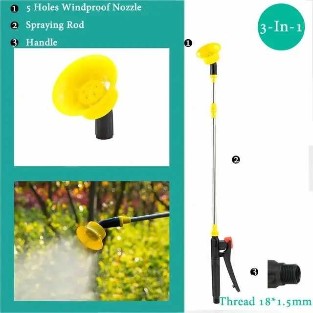 Versatile Retractable Electric Sprayer with Nozzle and Handle