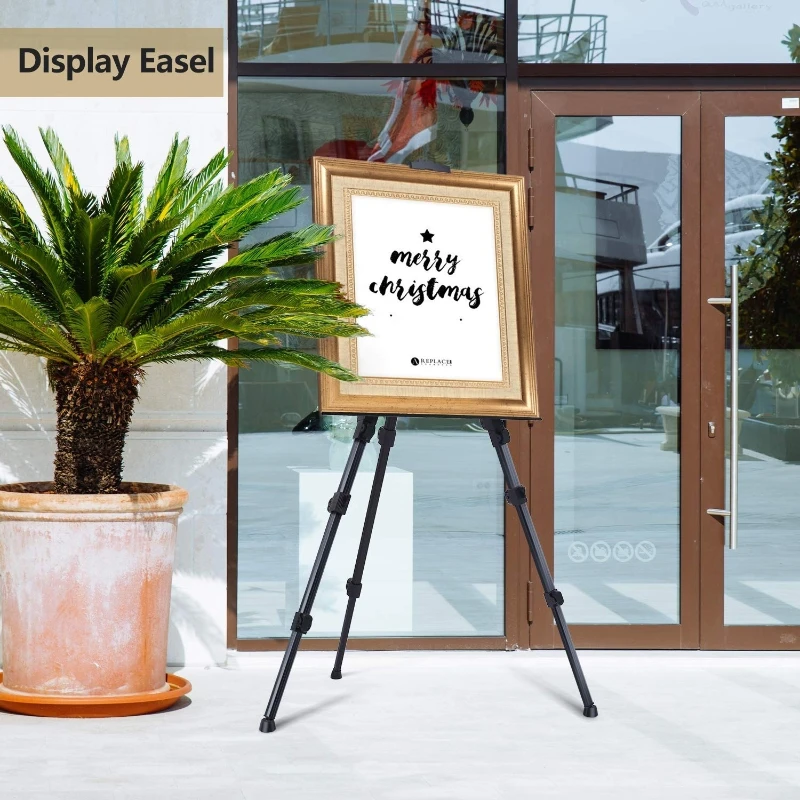 1Pc Foldable Adjustable Metal Sketch Easel Stand Portable Aluminum Alloy Travel Easel For Artist Art Supplies Drawing - 6
