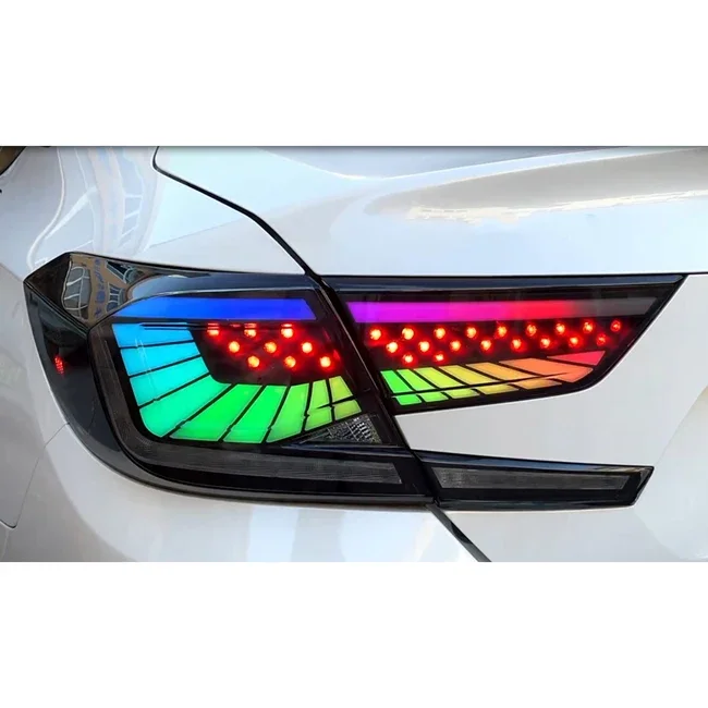 Style Tail Light For Honda Accord Tail Lamp With Dynamic Turn Signal Reverse DRL