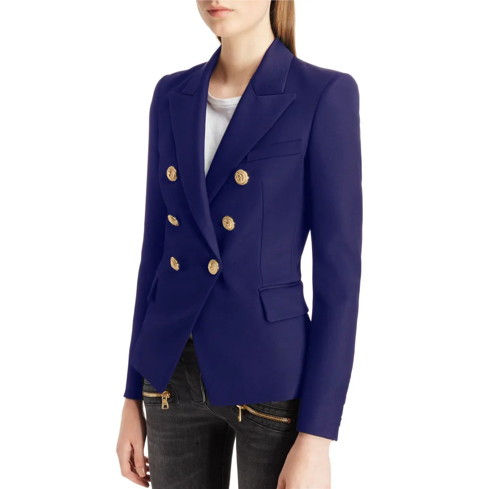 Office Wear Blazer for Women Solid Plaid Button Notched Suit Jacket Autumn Long Sleeves Korean Style Elegant Lady Blazers Coats
