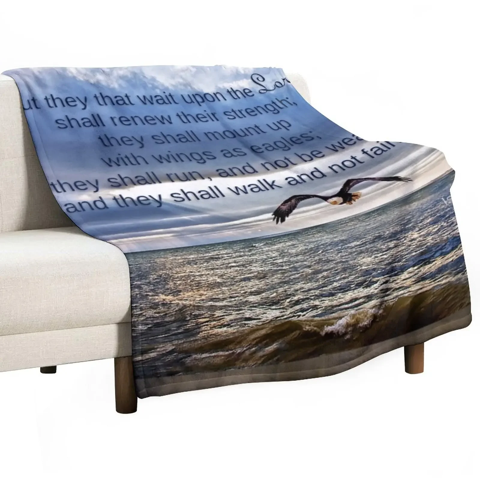 

They That Wait Upon the Lord Throw Blanket Custom Blankets For Sofas Designers Blankets