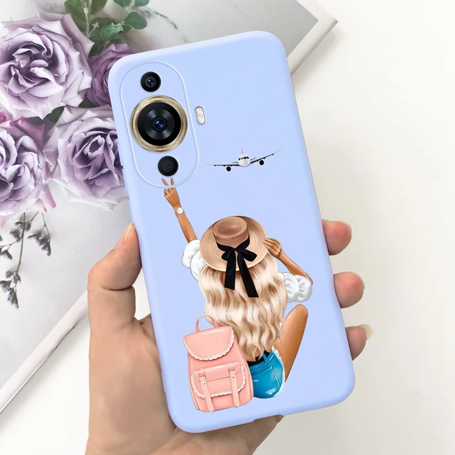 Cute Candy Painted Soft Silicone Phone Case Cover for Huawei Nova 11 Series