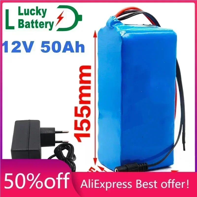 

Lucky 12V 50000mAh 3S8P Battery Pack 18650 Lithium Battery Protection Board 12V 40000mAh for inverter miner with 12.6V Charger