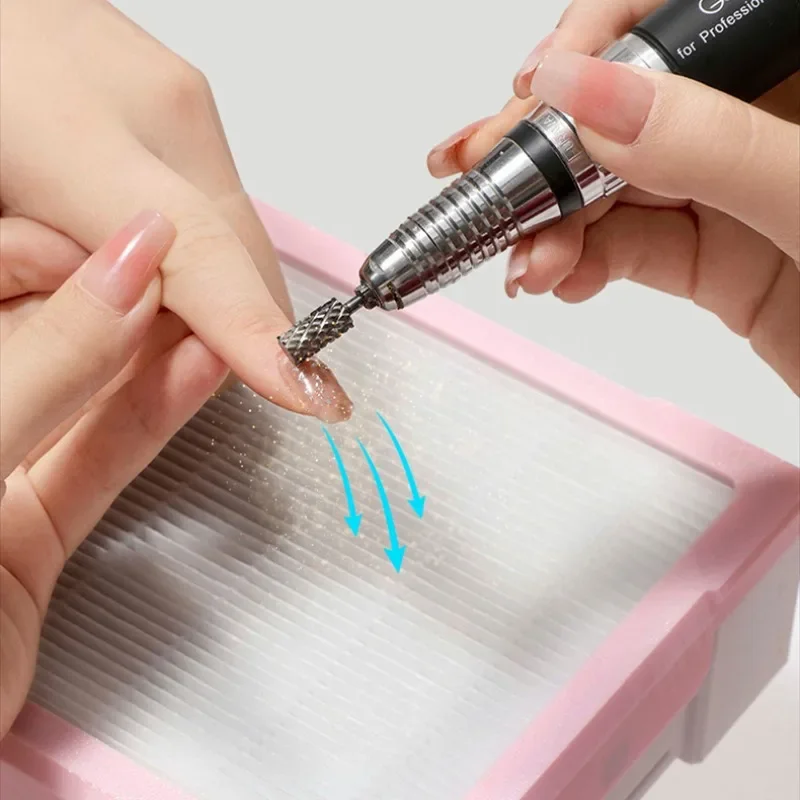 진공 청소기 수직 네일 클리너, 탁상 틸팅 네일 클리너, 먼지 수집 먼지 제거, 45 도