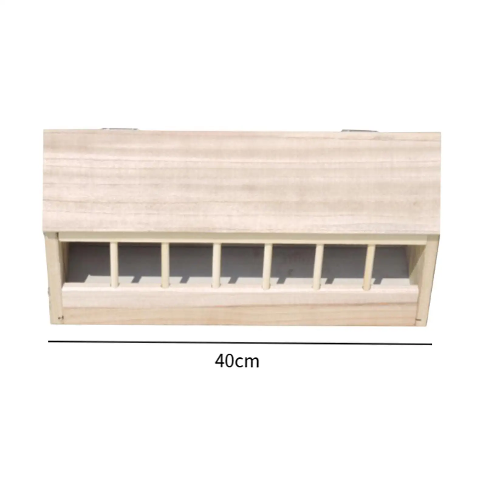40cm Wooden Pigeon Feeder Trough Food Dispenser House Design Pigeon Supplie Poultry Trough Dish Bird Feeder for