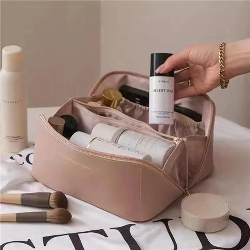 

Women Large Capacity Travel Cosmetic Bag Multifunction Travel Cosmetic Bag Toiletries Organizer Female Storage Make Up Case Tool