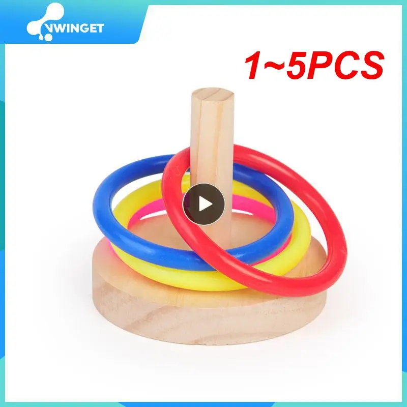 1~5PCS Parrot Bird Toy Colorful Rings Puzzle Toy 1