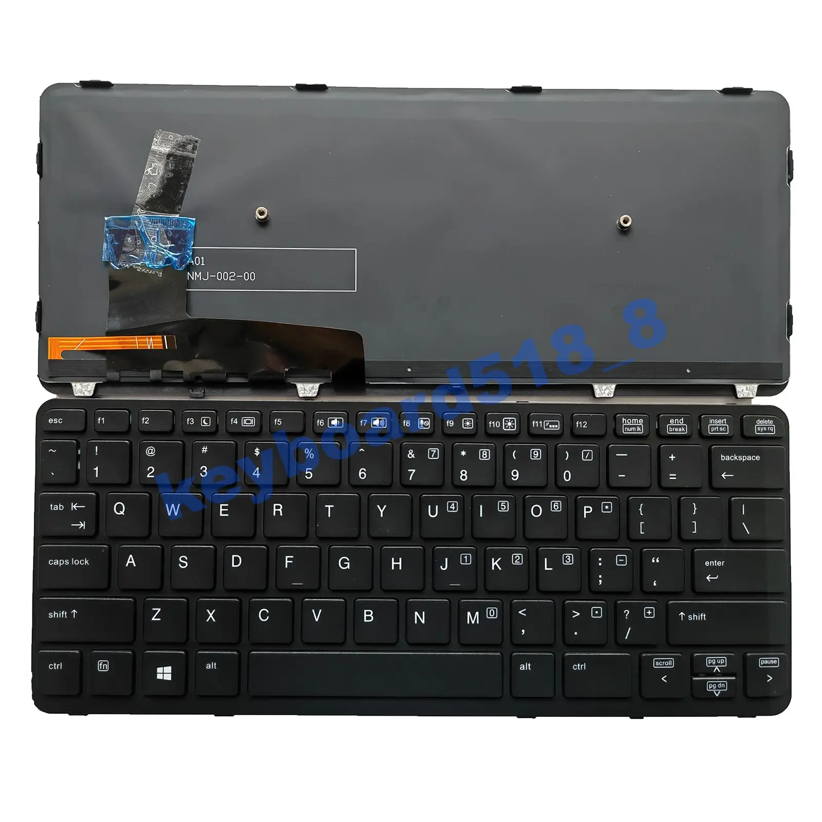 Per Hp Elitebook 820 G1 820 G2 720 G1 G2 725 G1 G2 Tastiera Us Retroilluminata Nera