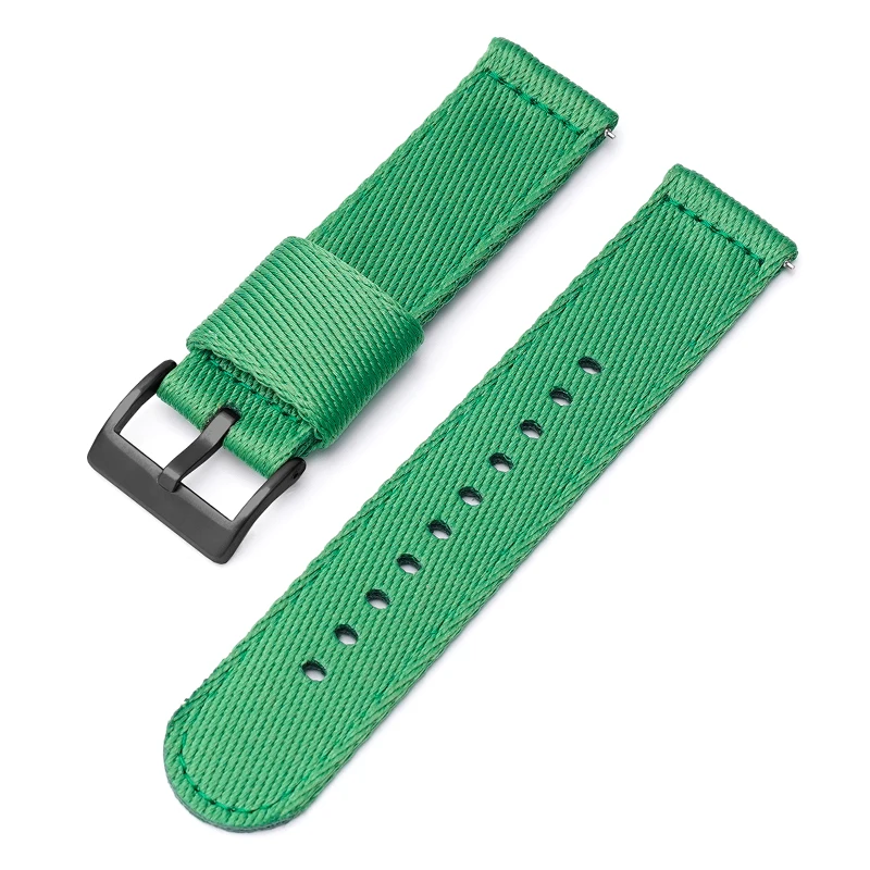 Universal Nylon Woven Canvas Watch Strap for Men - 20mm/22mm Outdoor Sports Band