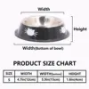 Supet Dog Cat Bowl, Dog Water Bowl with Non-Slip Rubber Base, Metal Insulated Stainless Steel Cat Bowls, Double Wall Cat Bowl 6