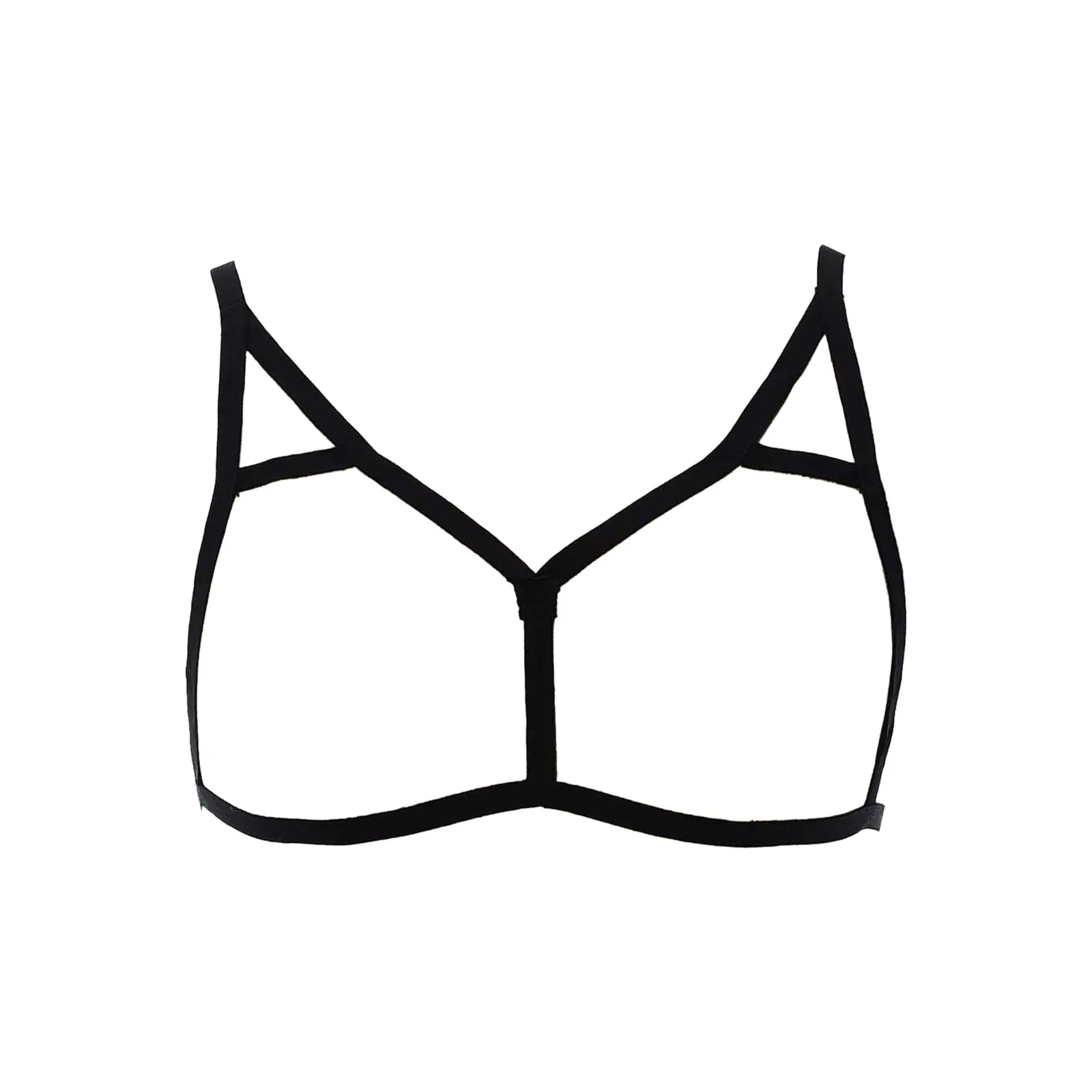 Lingerie Women Sexy Lace Up Bra Black Cutout Adjustable Pregnancy Shirt Valentines Day