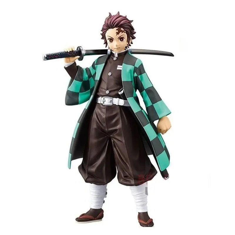 Demon Slayer Tanjiro Kamado Nezuko Agatsuma Zen'itsu Q Edition Figure Model Creative High-value Doll Car Desktop Ornament Gift