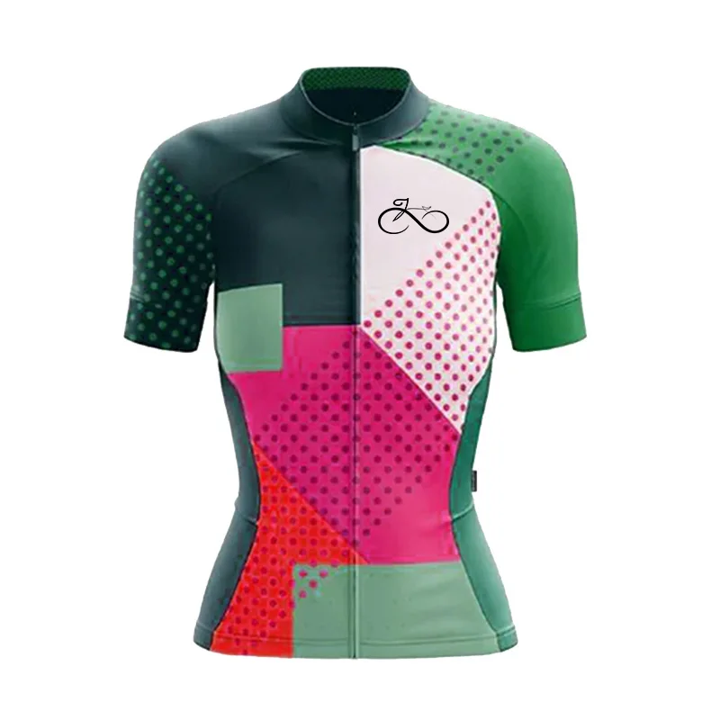 thumbnail image 1 of Maillot de ciclismo de moda para mujer, ropa de manga corta transpirable para bicicleta de carretera, de secado rápido, para ciclismo de montaña, verano 2023, 1 of 5