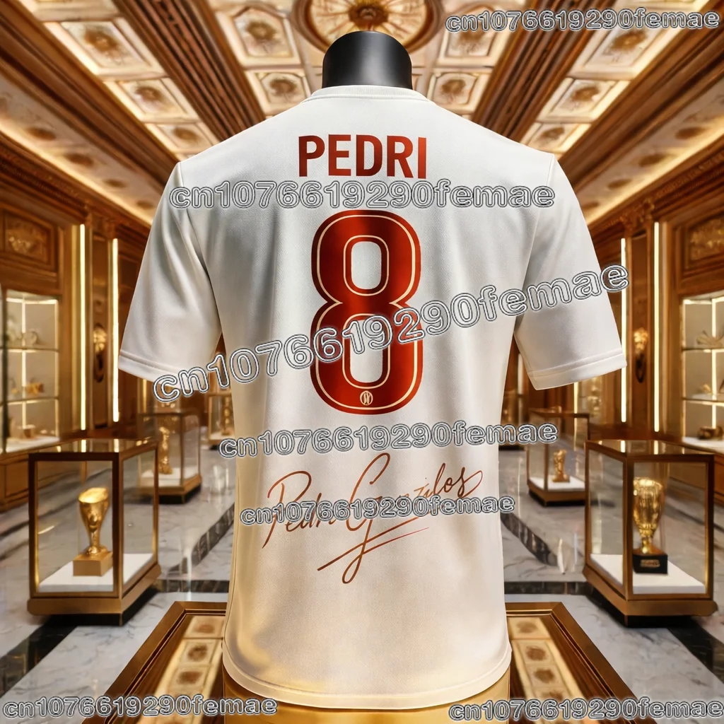 스페셜 에디션 페드리 스포츠 기념 축구 유니폼 통기성 속건 편안한 키즈 티셔츠 데일리 웨어 트레이닝용