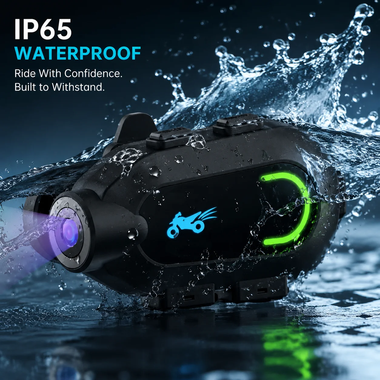 Action Camera - 1080P HD 30FPS Video, 9 Hour Battery, Waterproof, 300 Degree Rotating Lens, Streaming, Dashcam, Low Light Film. - 3