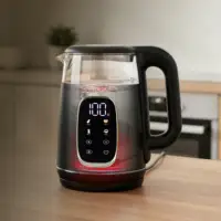 Bouilloire électrique en verre de 1,7 litre, contrôle de la température, base rotative, maintien au chaud, 2200 W, Avenido AV1310 3