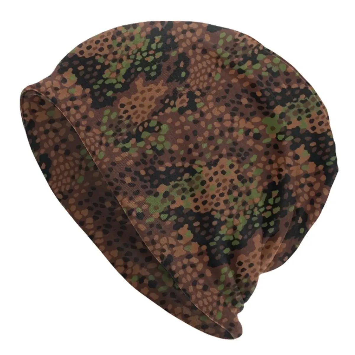 

Erbsenmuster Pea Dot German Camo Beanie Cap Unisex Winter Warm Bonnet Knit Hats Military Army Camouflage Skullies Beanies Hats