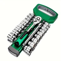 סט מפתחות ראצ'ט CRV של Galacok 3/8 כלי עבודה למכוניות תיקונים במוסך סט מפתחות סוקט DIY סדנה כלי עבודה ידניים 1