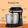 4L Stainless Steel Bowl Electric Stand Food Mixer Egg Beater Cream Blender Handheld Whisk Cake Bread Dough Kneading Machine 4