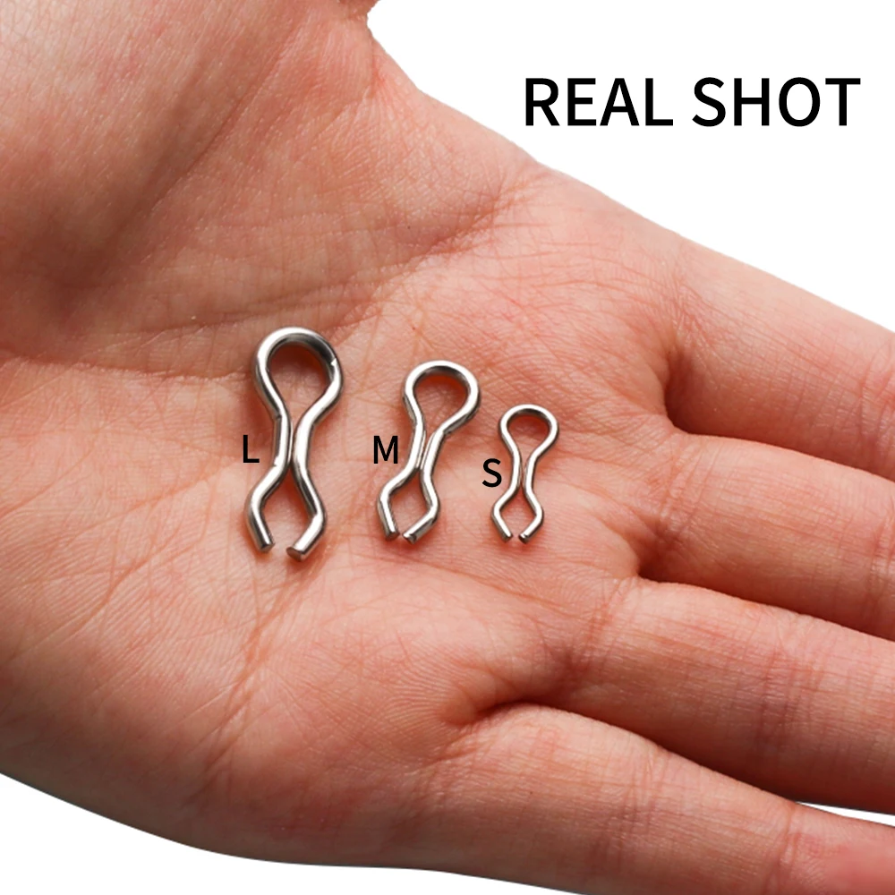 LIONRIVER 50/100pcs Fishing Stainless Steel/ Brass Sinker Eyelets DO-IT  Mould Loops for Metal Jigs Hard Lure Weight Molds S M L
