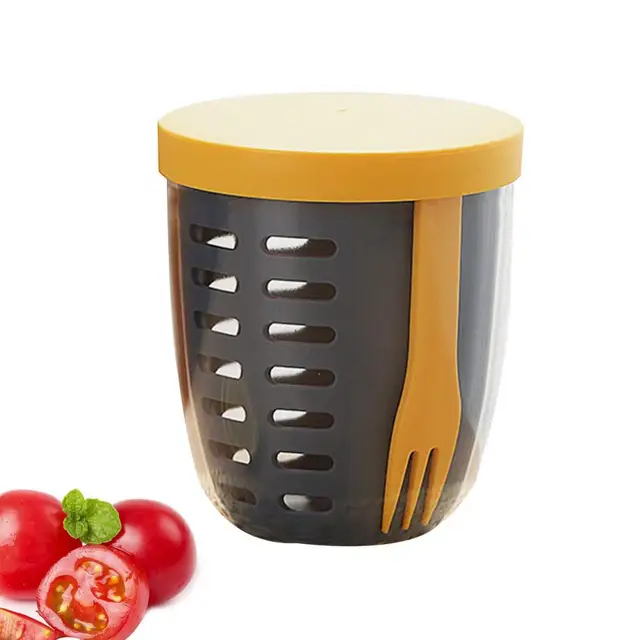 Fruit Cleaning Bowl With Strainer Leakproof Food Storage Container