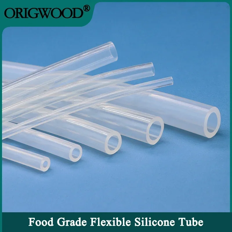 1/5/10M Food Grade Transparent Silicone Rubber Hose ID 0.5 1 2 3 4 5 6 7 8 9 10 12 13 14mm O.D Flexible Nontoxic Silicone Tube