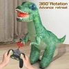 Large Inflatable Remote Control Dinosaur RC Electric Walking T-Rex Toys for Kids Boys Girls Best Birthday Party Christmas Gifts 3