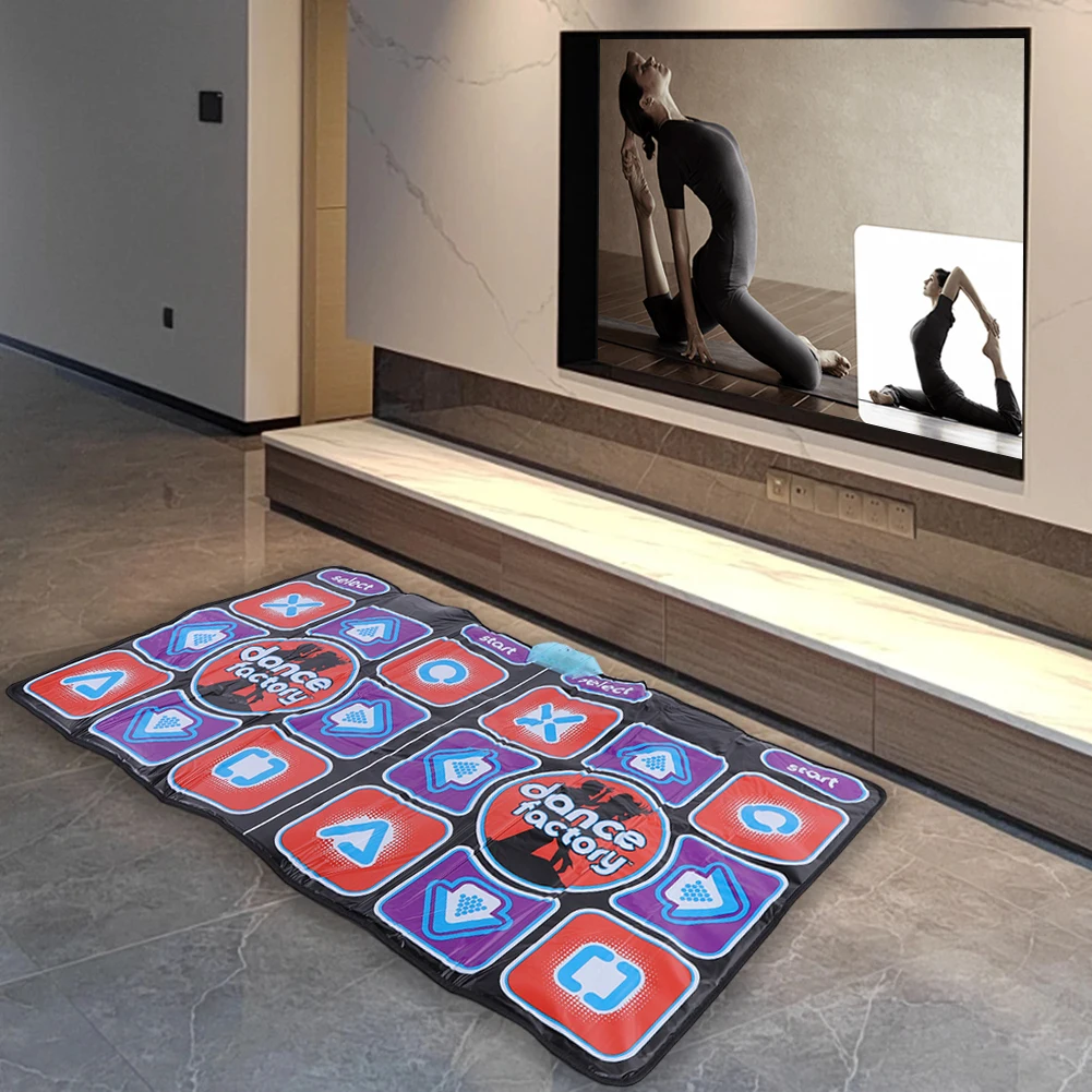 Dance Mats EU Double Dancing Mat Wired with 2 Remote Controller for TV