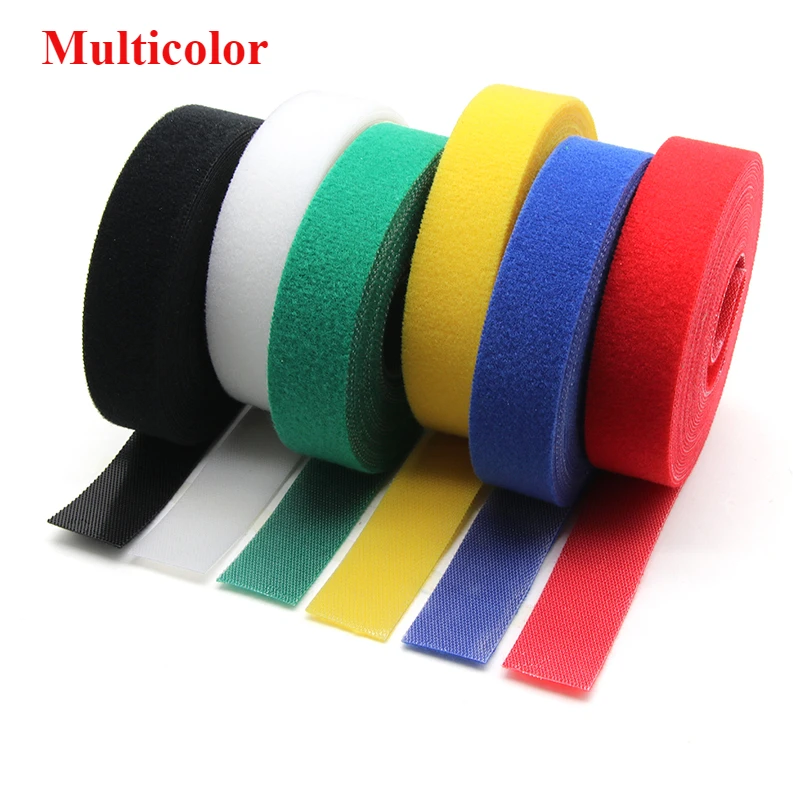 Cable Ties 5m/roll Self Adhesive Tape Reusable Loop Bundle DIY Accessories Nylon Strap Organizer Clip Wire Holder Management