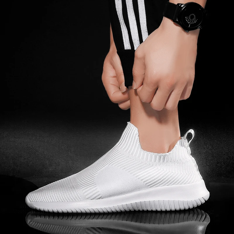 Summer Fashion Men Sneakers Breathable Men Fashion Shoes Slip On Sneakers For Men Cheap Men Loafers Shoes Without Laces 5