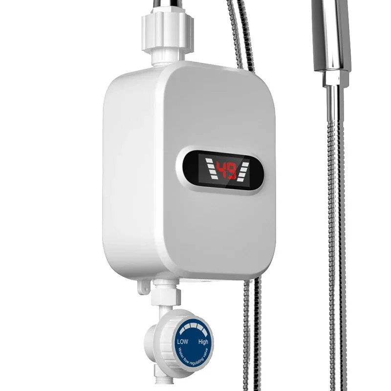 3500W electric mini instant hot water heater bathroom faucet tap heating 3 seconds instant water heater shower head set