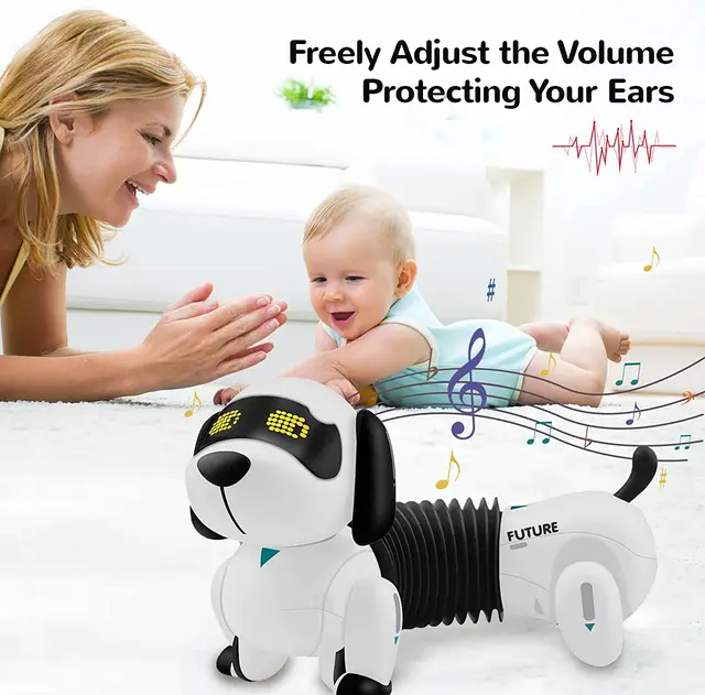 Robot de Control remoto para niños, dispositivo electrónico inteligente, interactivo, programable, sonido para mascotas - Image 4