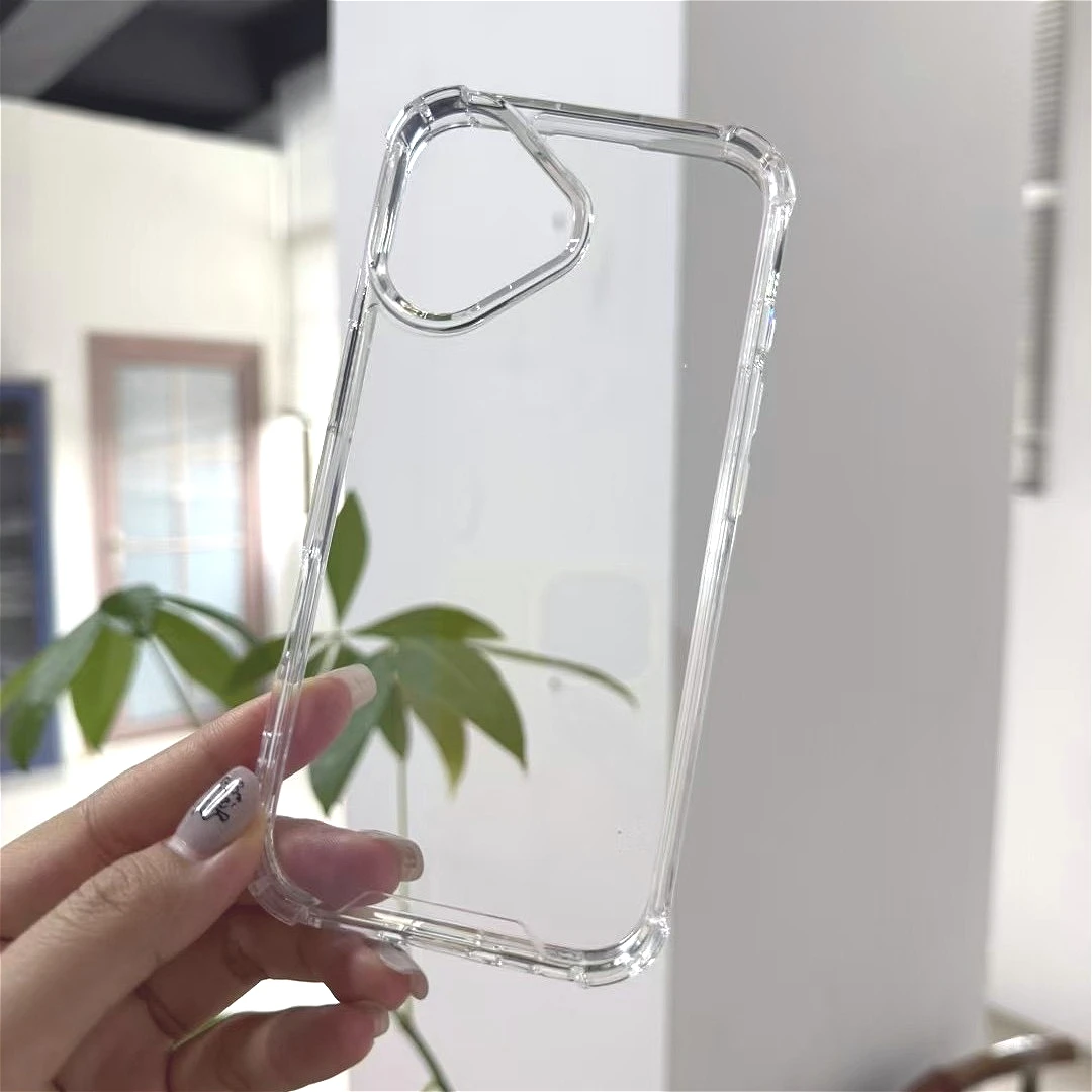 Four-Corner Anti-Drop Clear Shockproof Case - Transparent Hard Cover