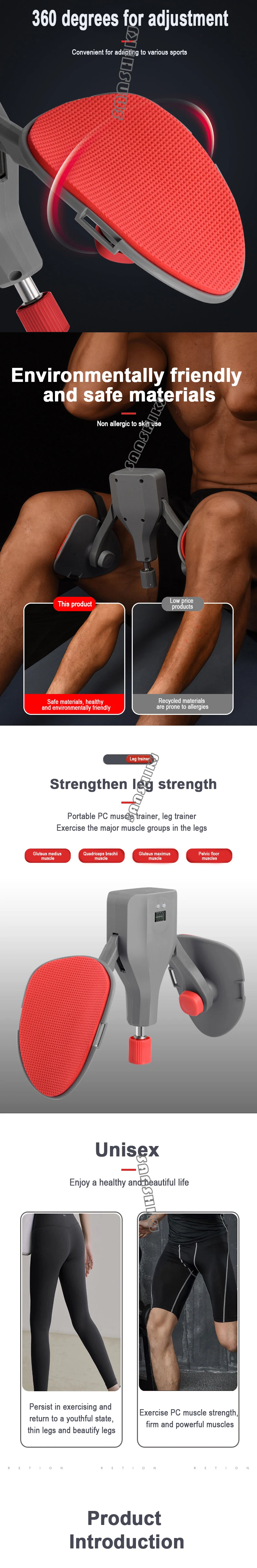 High Resistance Male and Female Leg Slimming Tool, Pelvic Floor Muscle Trainer, Anal Lifting, Fitness Equipment, 50kg, New, 2024 S4ad5dd98348940e88f6596de49f293f5A