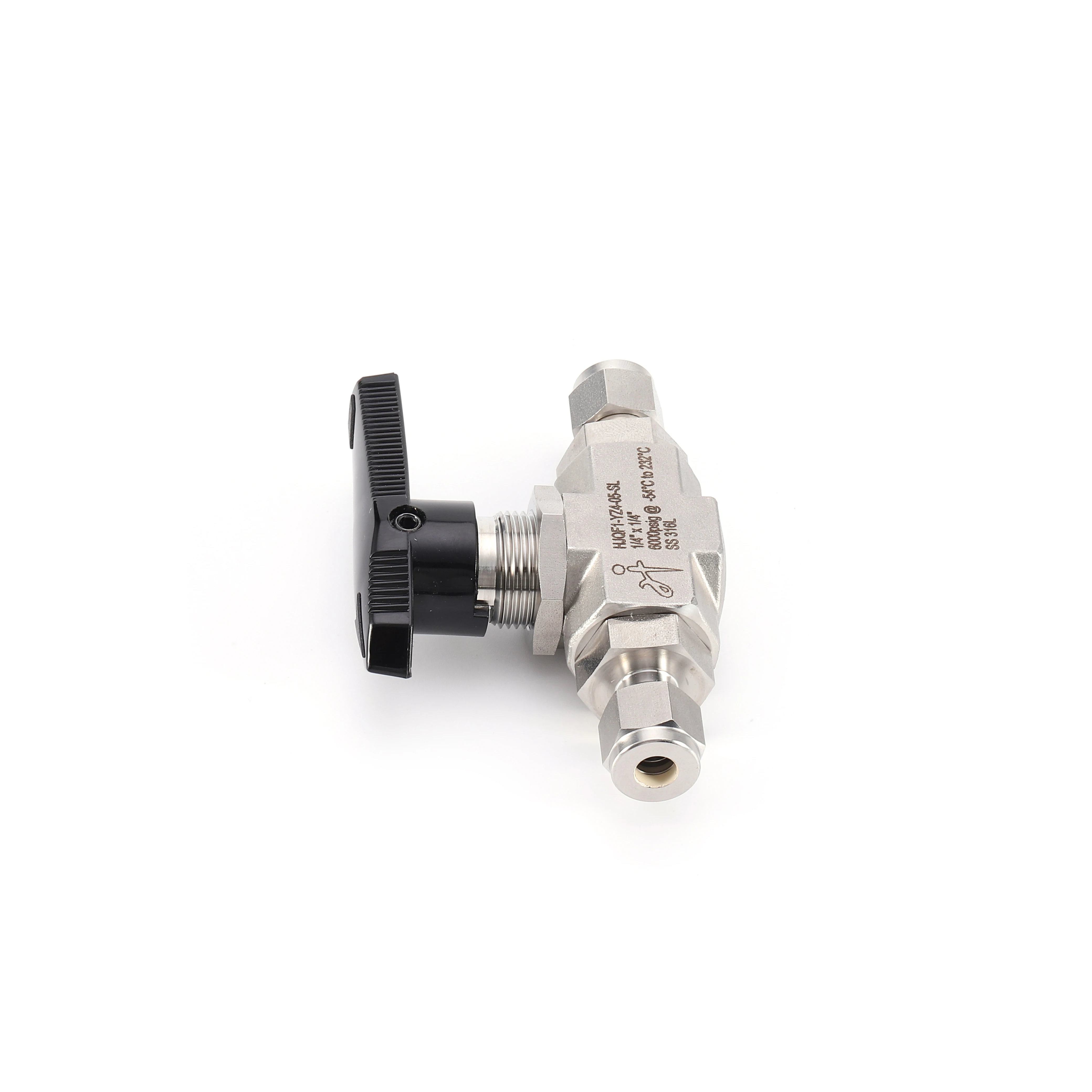Stainless Steel Instrumentation Ball Valve 3000psi Double-Sealed Manual Ball Valve