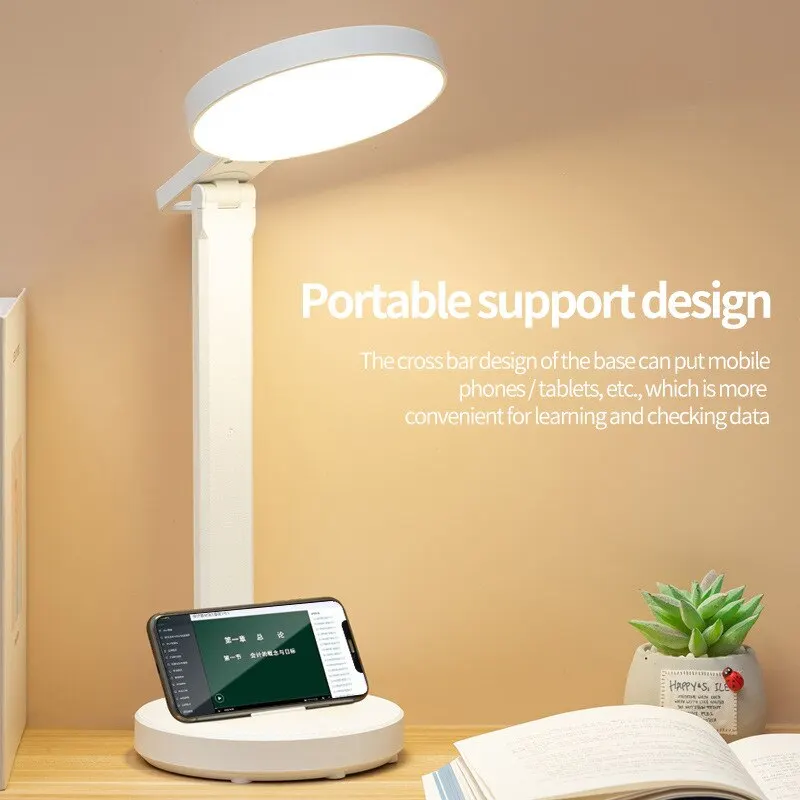 

LED desk lamp eye care desk university students rechargeable USB study dormitory bedroom bedside reading night light