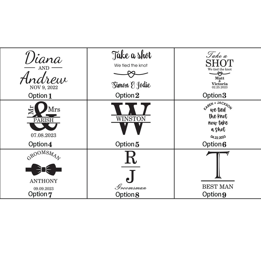 Customized Engraved Shot Glasses