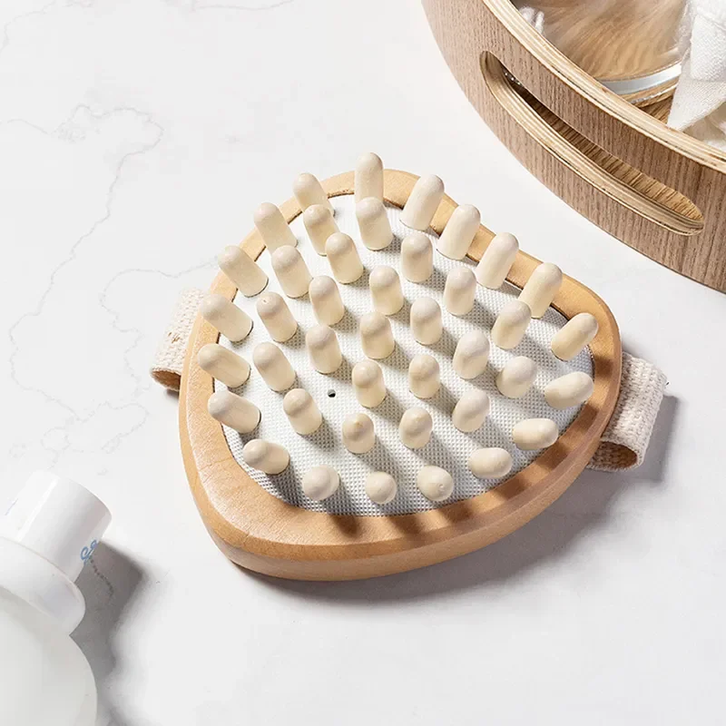 

Body Anti Cellulite Brush Soothing Wooden Essential Oil Spa Air Cushion Massage Hair Comb Scalp Massage Brush Dead Skin Remover