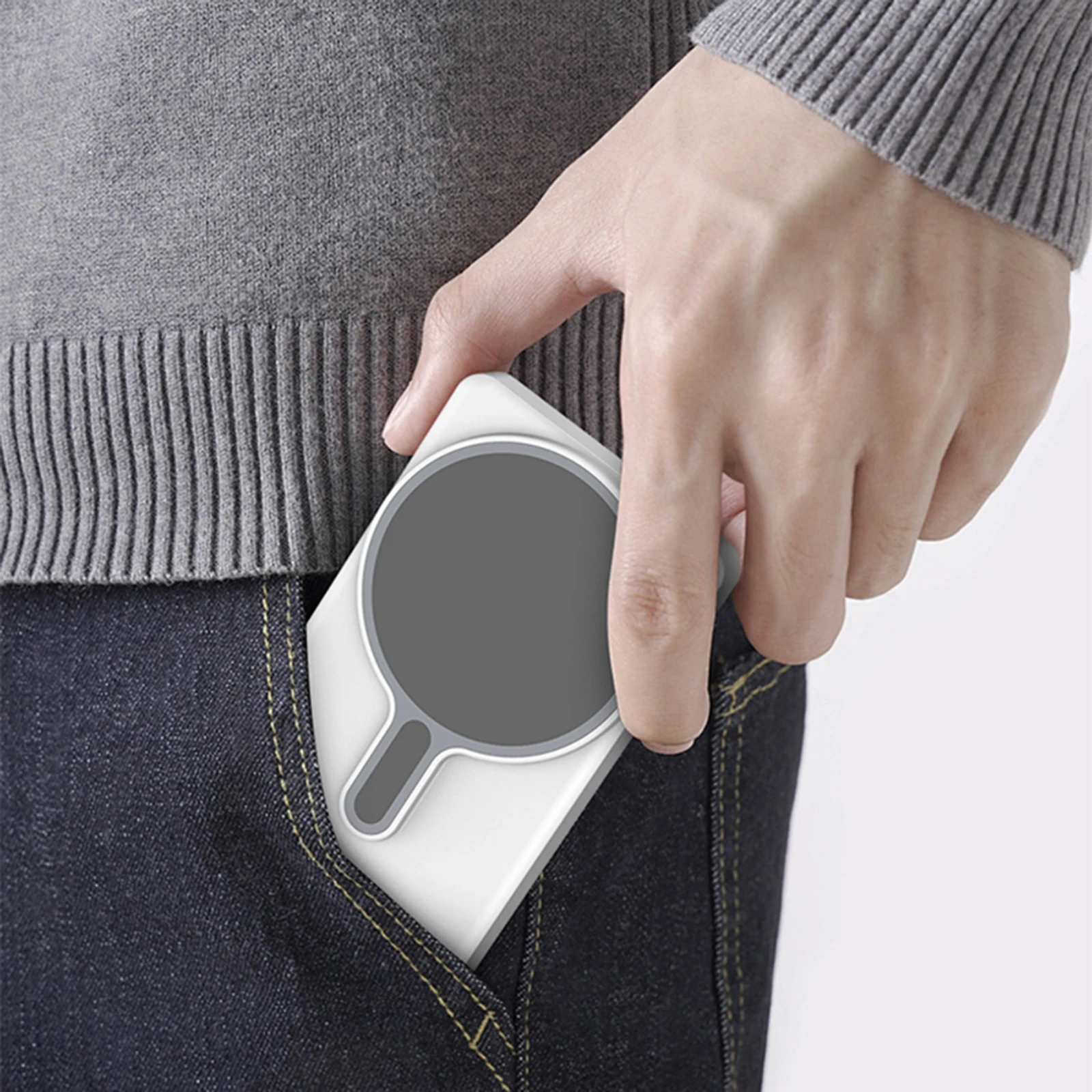 마그네틱 폰 브이로그 셀카 모니터 스크린 무선 셀카 모니터 스크린 안드로이드 및 아이폰용 후면 카메라 모니터 스크린