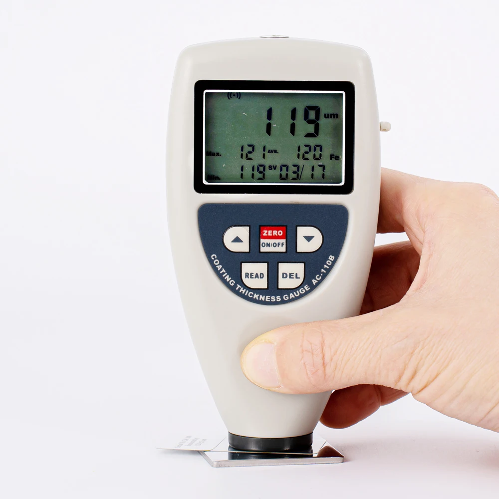 

Portable Coating Thickness Gauge AC-110B Paint Galvanized Layer Thickness Gauge 0.1 um High Precision Coating Thickness Gauge