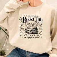House of Wind Library Velaris Sweatshirt Night Court Sarah J Maas Throne of Glass Hoodie Valkyrie Reading Room Women's Clothing 2