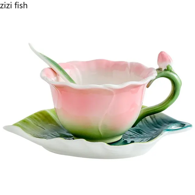 Rose Ceramic Tea Set 6
