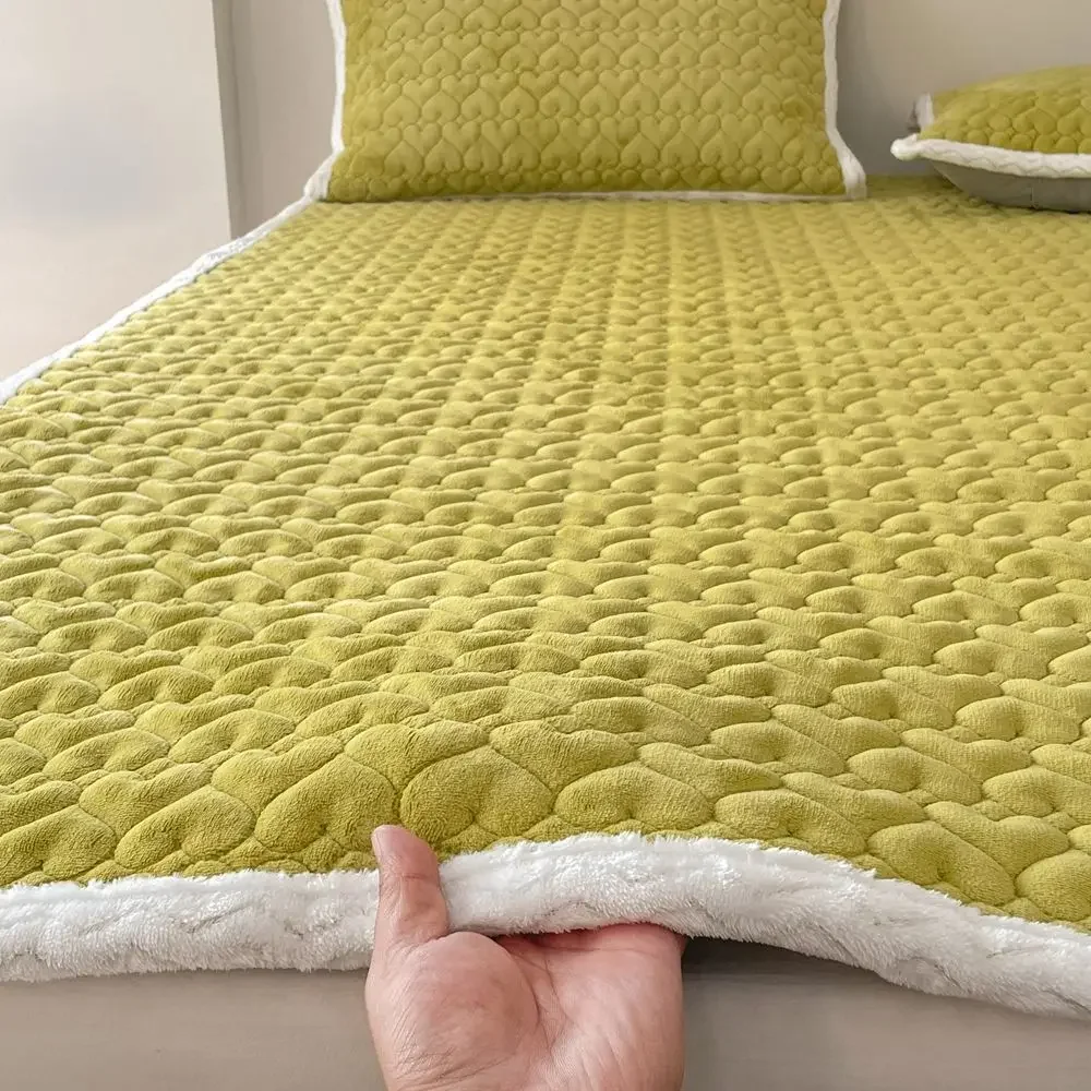 Soft Mattress Toppers Dormitory Home Single Double Foldable Bed Sheet Thin Tatami Blanket Pad Winter Warm Protection Pad