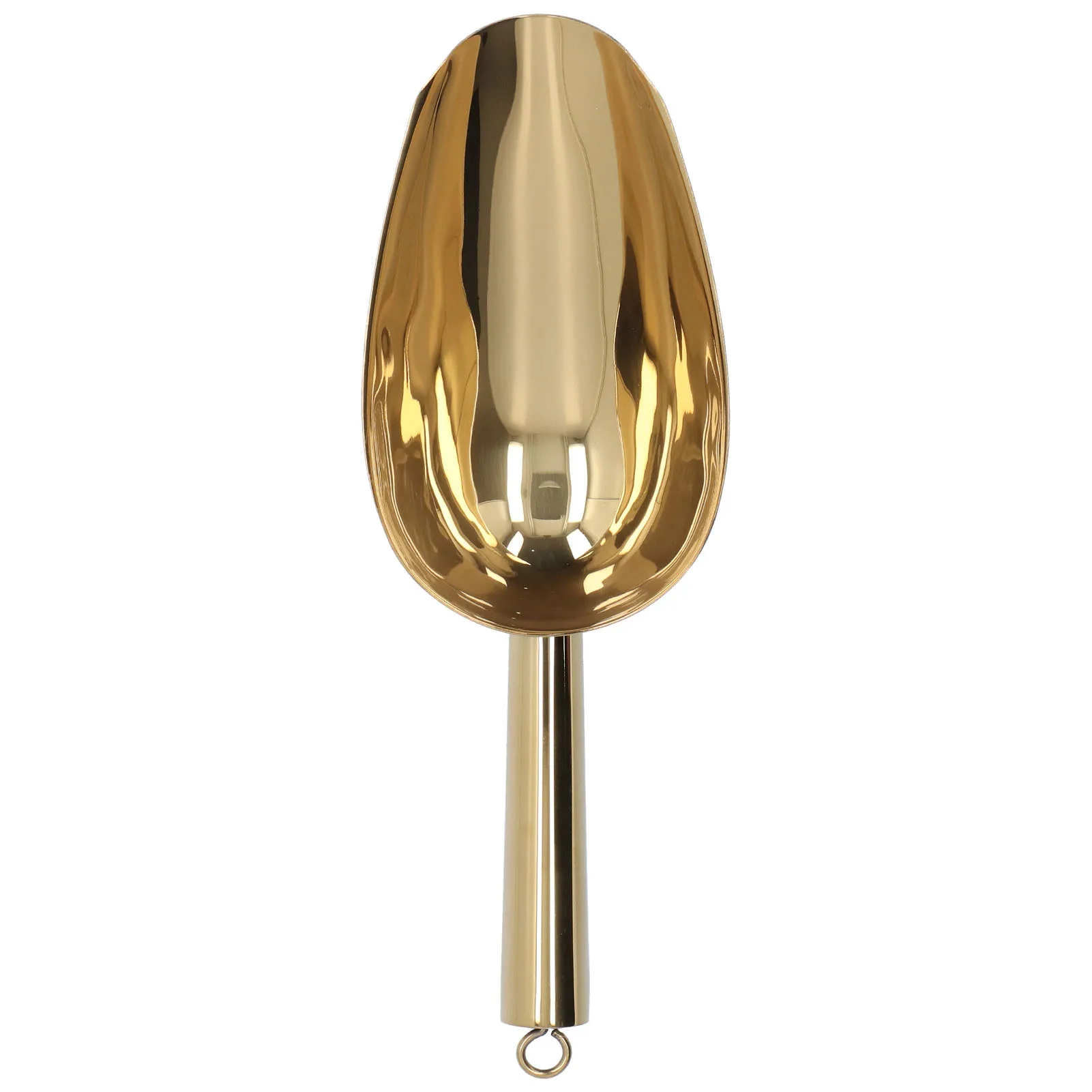 Ice Scooper Stainless Steel U Shaped Sturdy Food Grade Ice Bucket Scoop for Home Hotel Restaurant Kitchen Tools