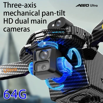 NUOVO AE60 7000M 7.2in LCD SC GPS Drone 8K Macchina Fotografica 5G Wifi FPV 3-Axis Gimbal Professionale Evitamento Ostacoli Quadcopter RC Dron