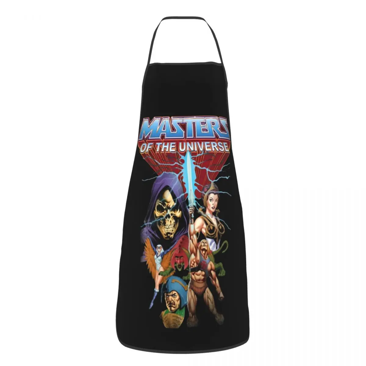 

Bib Classic He-Man And The Masters Of The Universe Apron Men Women Anime Skeletor 80s She-Ra Beast Tablier Cuisine Painting