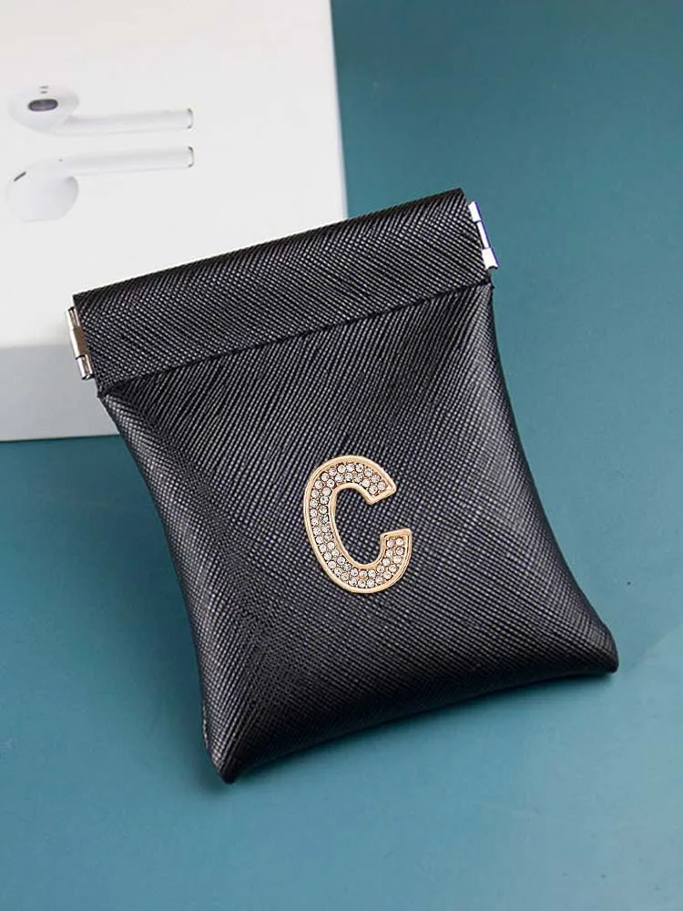 

Customized Personalized Customer Name Women's Stylish Coin Purses Crafted from Durable PU Artistic Phrases Words