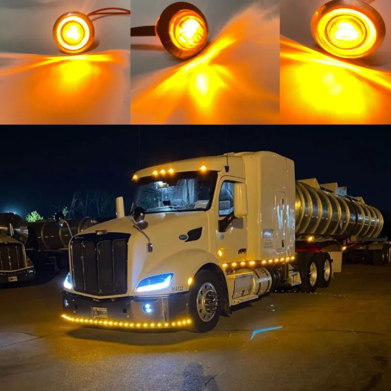 ڵ ĳ Ʈ ƮϷ ̵ Ŀ , Ʈ ǰ LED   Ŭ Ʈ DRL, 12V, 24V, 3SMD, 3/4 ġ, 10 