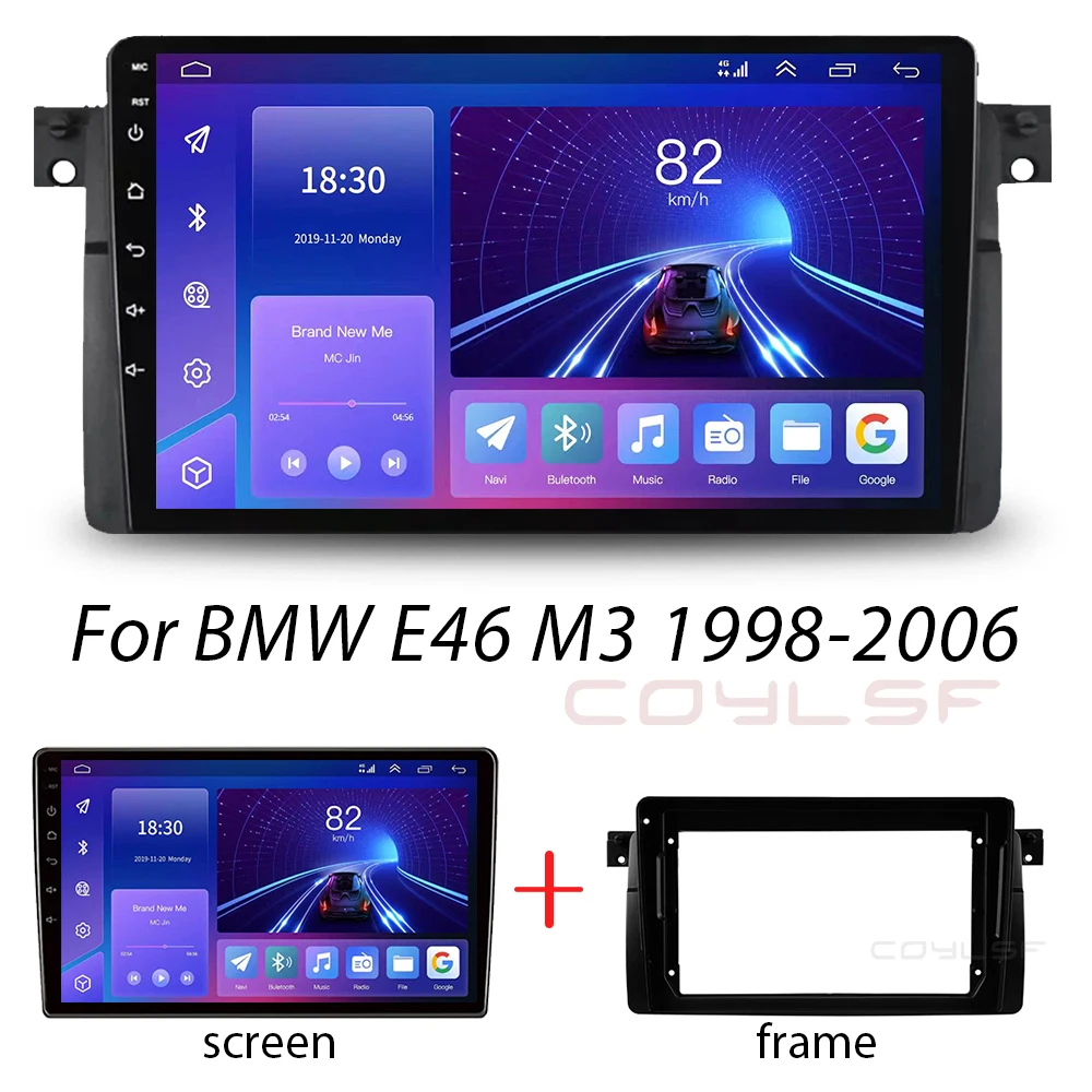 Android 13 Auto Radio For Bmw E46 M3 X 5 1998-2006 Multimedia Video Speler 2 Din Navigatie Carplay Head Unit Audio Stereo