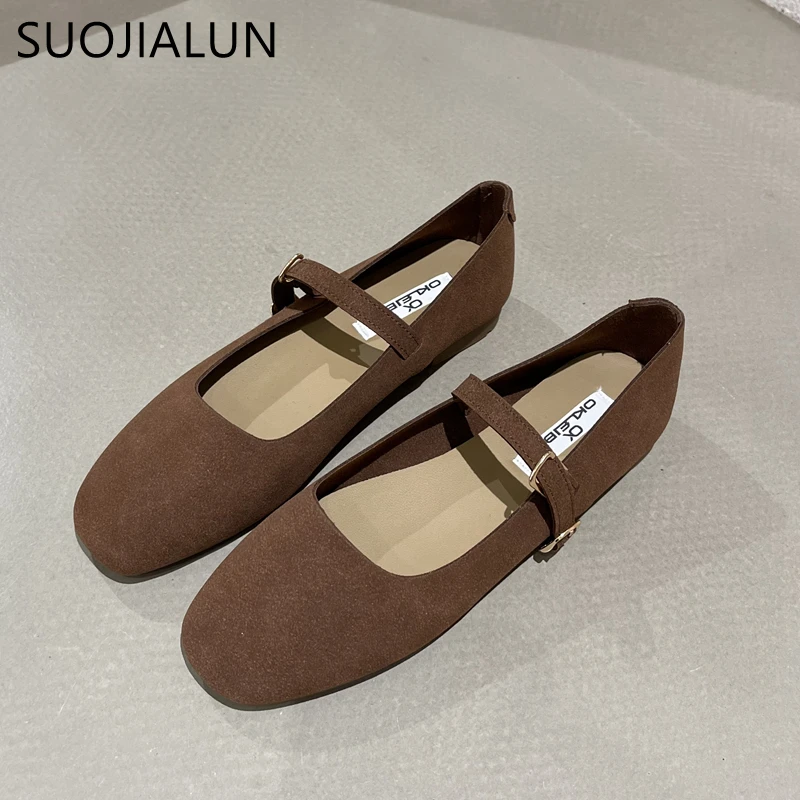 Women Shoes Women Flats Flat Shoes Round Toe Slip On Casual Ballet Shoes Soft Leather